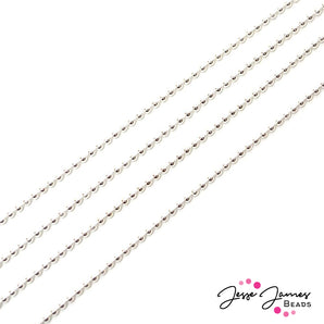 Bitty Fine Ball Chain in Silver