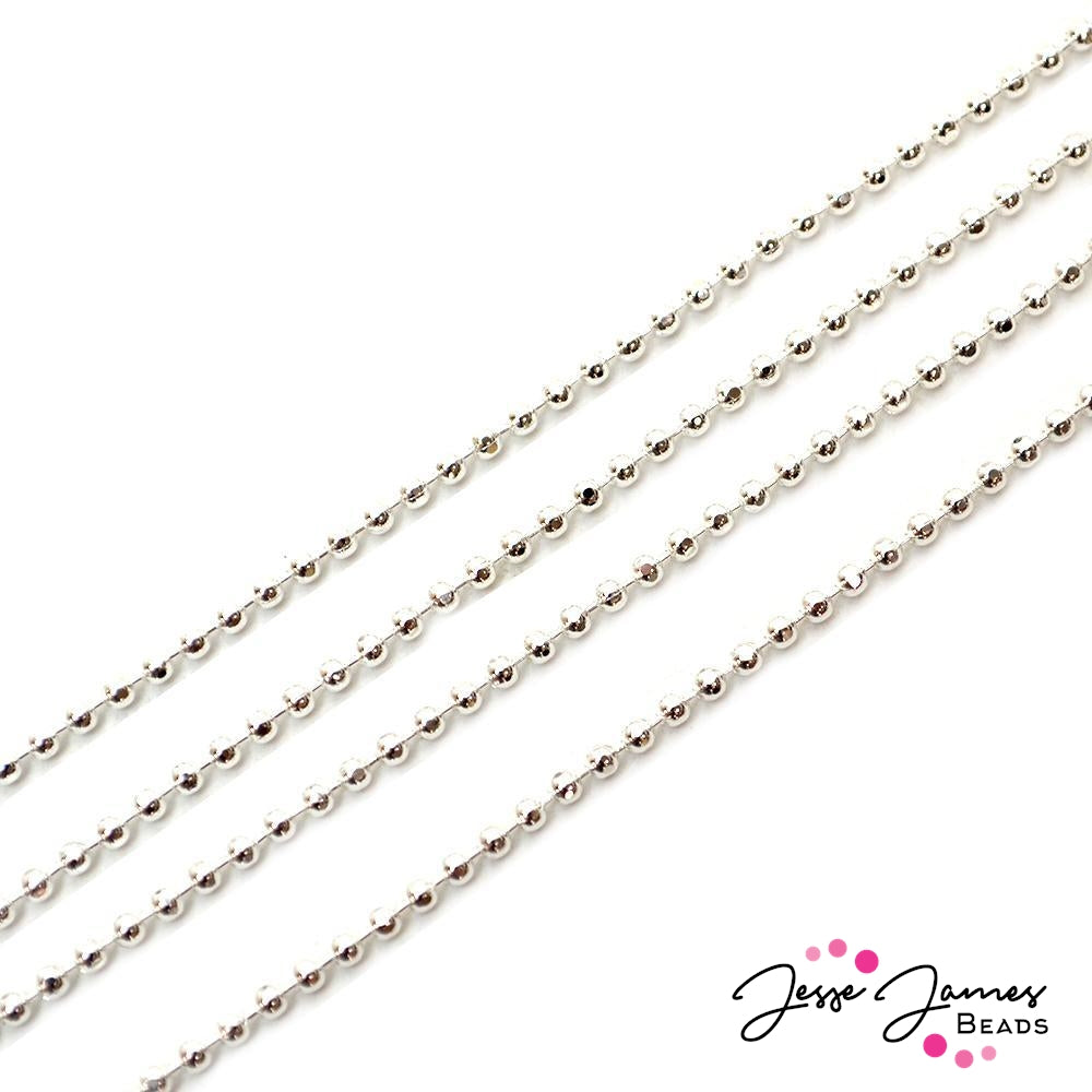 Bitty Ball Chain in Silver