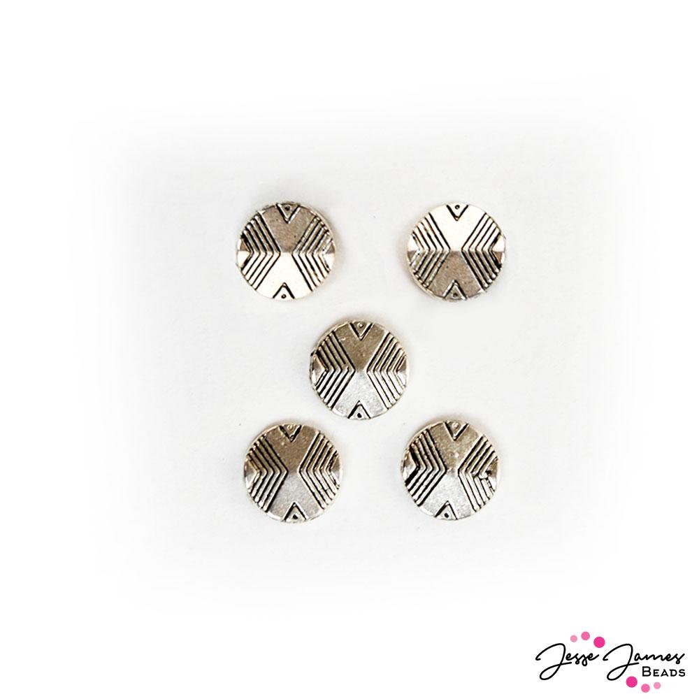Geometric Metal Bead Set