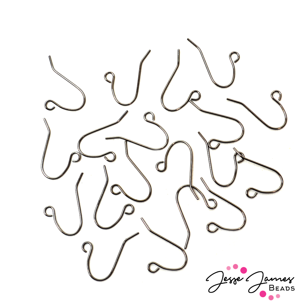 Earring Wire Gunmetal