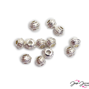 Silver Swirl Spacer Bead Set