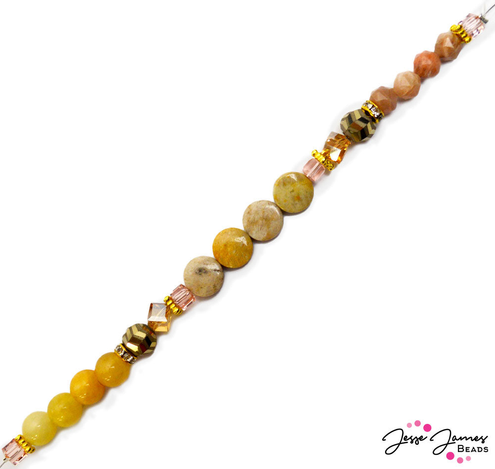 Stone Color Block Bead Strands Ft. Dakota Stones
