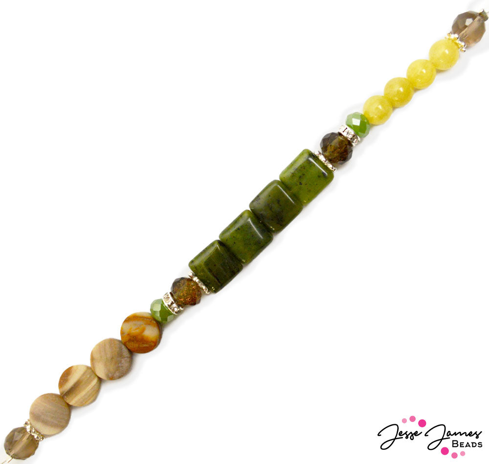 Stone Color Block Bead Strands Ft. Dakota Stones