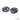 Stone Donut Bead Pair in Wave After Wave