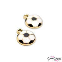 Adorable Soccer Football Charms - Jesse James Beads