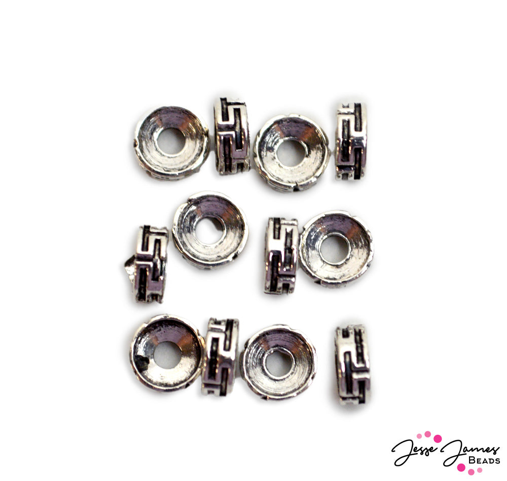 Tibetian Geometic Spacer Bead Set