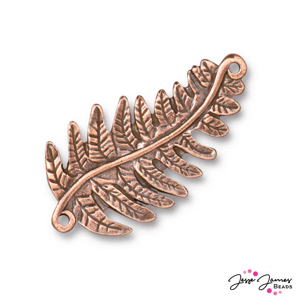 TierraCast Fern Link in Antique Copper