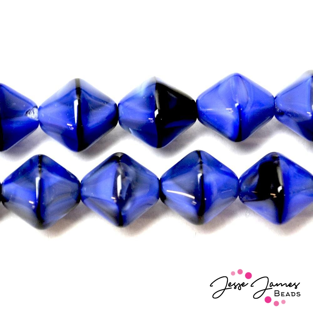 Tigereye Blue 12MM Rondelle Beads