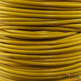 Yellow 2.0 MM Leather Cord
