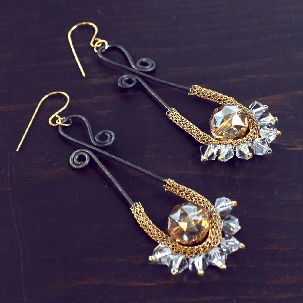 Red Carpet Sparkle - How to Make Elegant Earrings