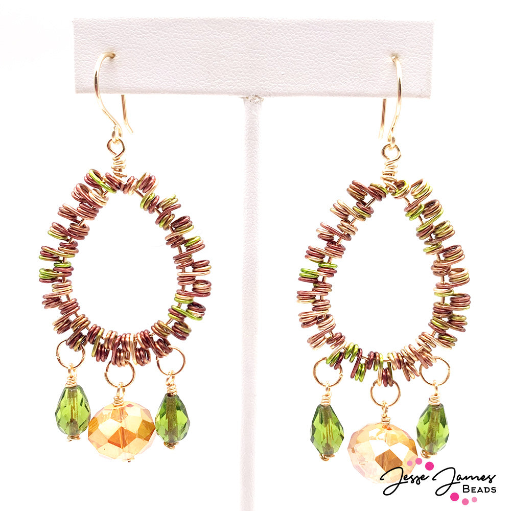 HowTo Jewelry Tutorial Canyon Coil Earrings Jesse James Beads