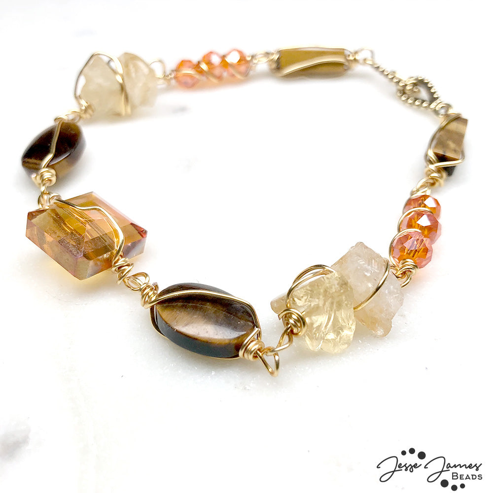 On The Rocks Wire-Wrapped Bracelet Tutorial