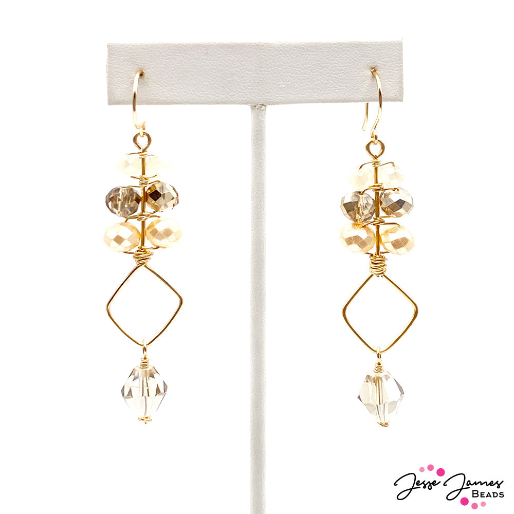 How-To Jewelry: Golden Dreams Earring & DIY Ear-Wires