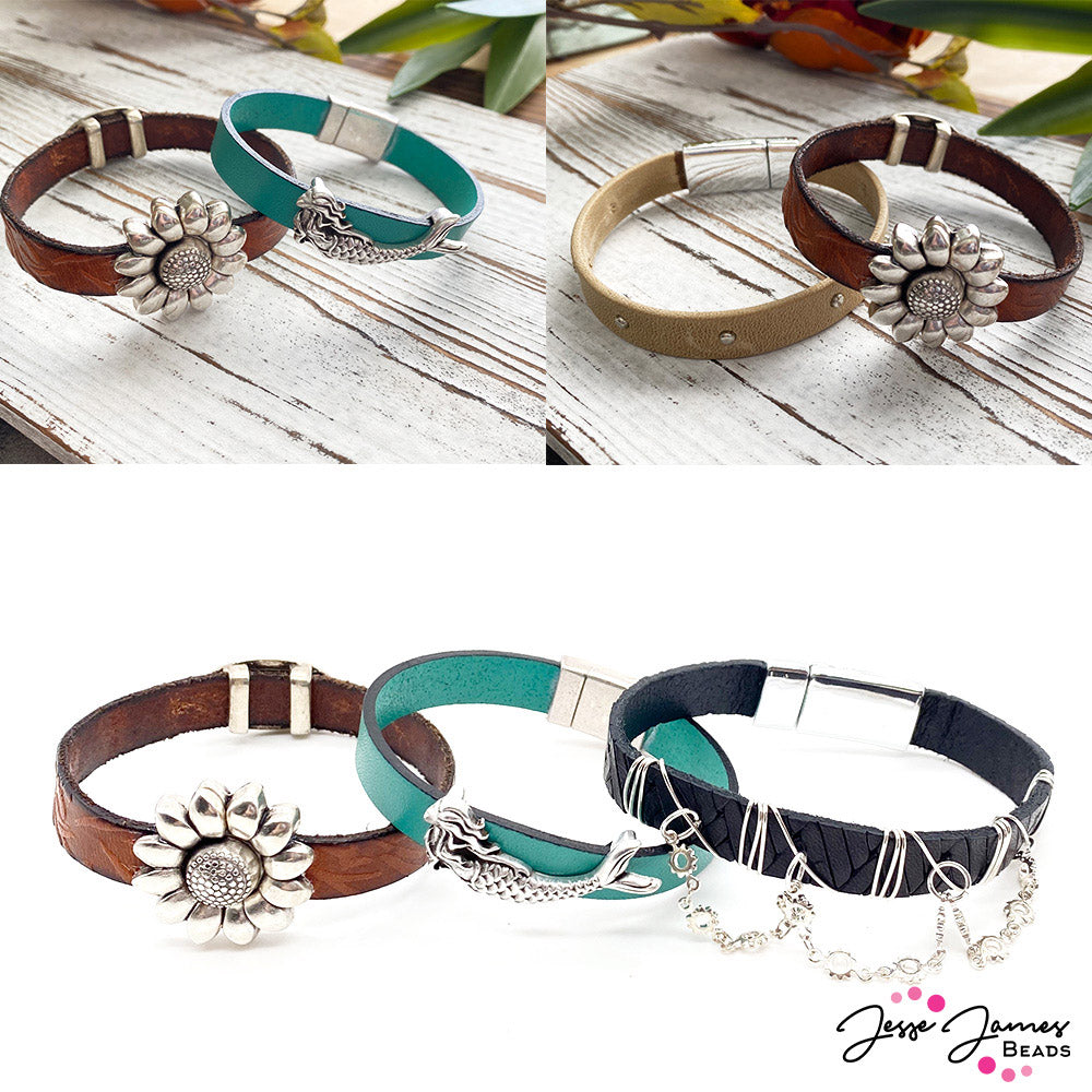 How-To Jewelry Tutorial: Charmed Leather Bracelets