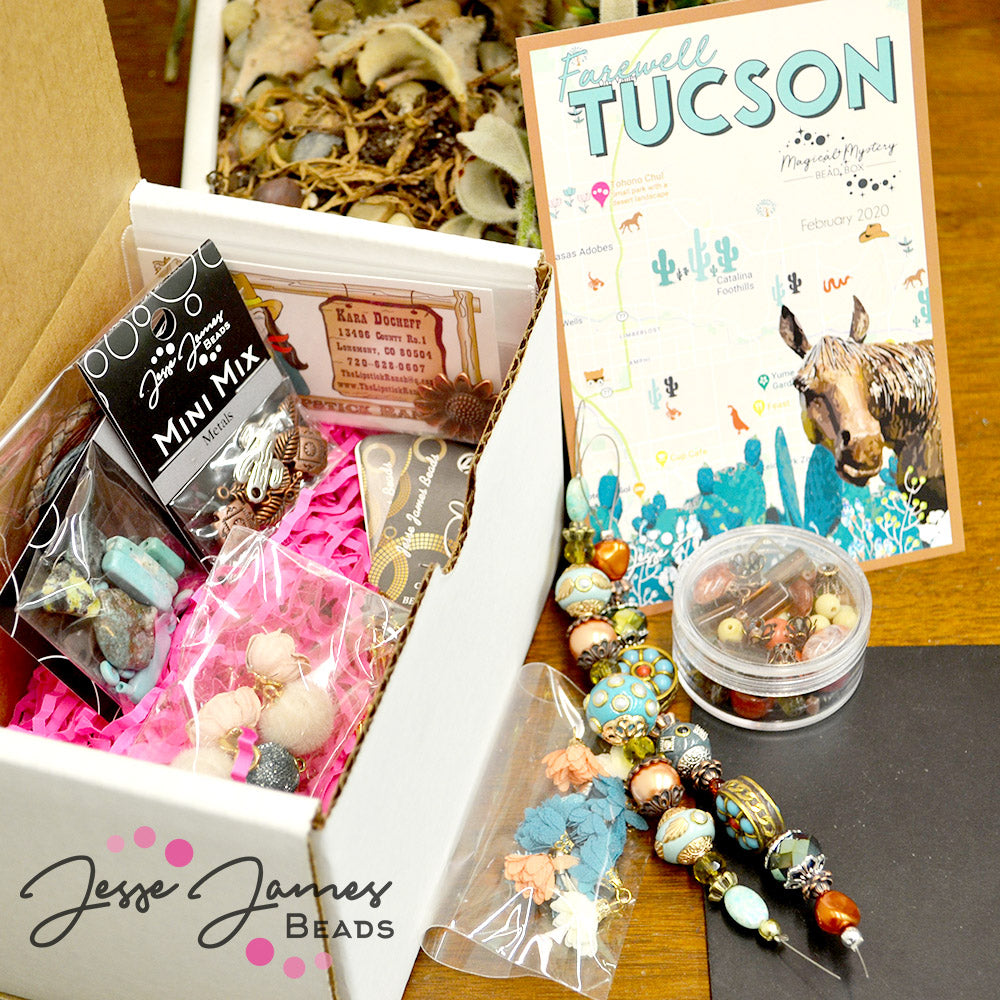 Magical Mystery Bead Box February 2020 Unboxing With Friends: Farewell Tucson