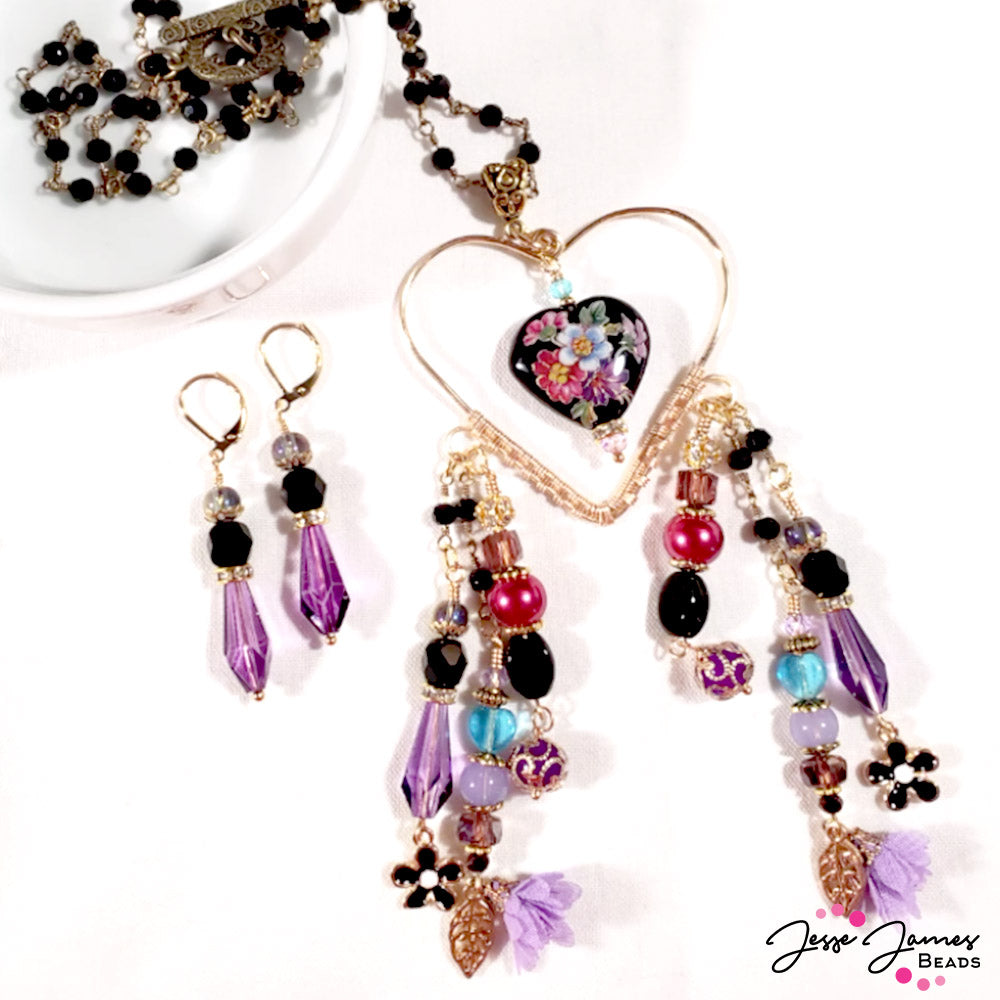 JJB Rising Stars - My Black Heart Wire-Wrapped Necklace Tutorial Feat. Rosanna Brafford