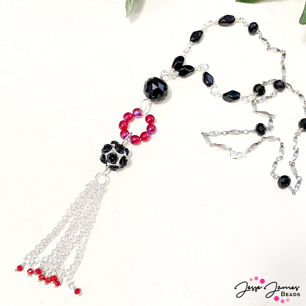 How-To Jewelry: Paint The Roses Red Necklace