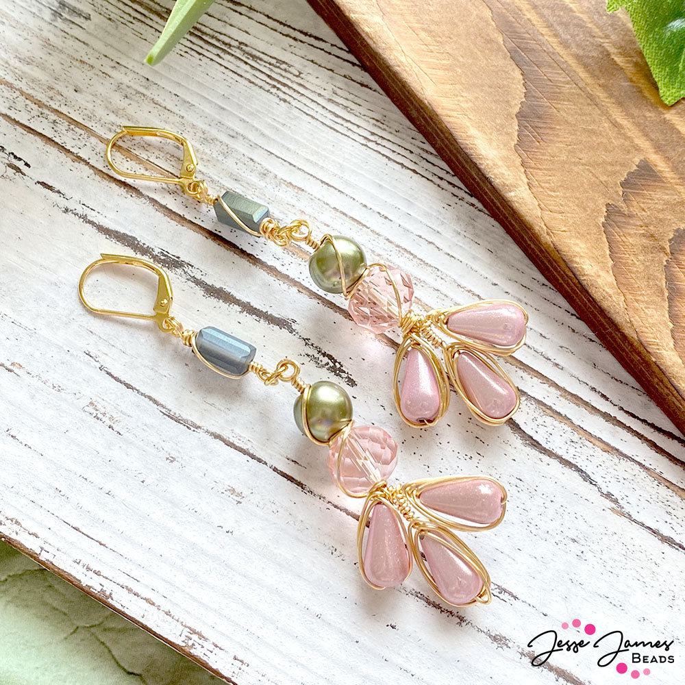 How-To Jewelry Tutorial: Wire-Wrapped Sweet Garden Earrings