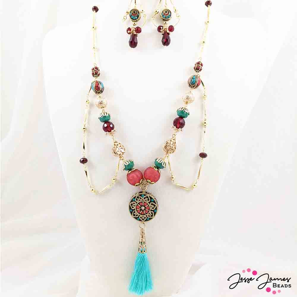 JJB Rising Stars - Etruscan Inspired Necklace and Earring Tutorial Feat. Tracy Alden