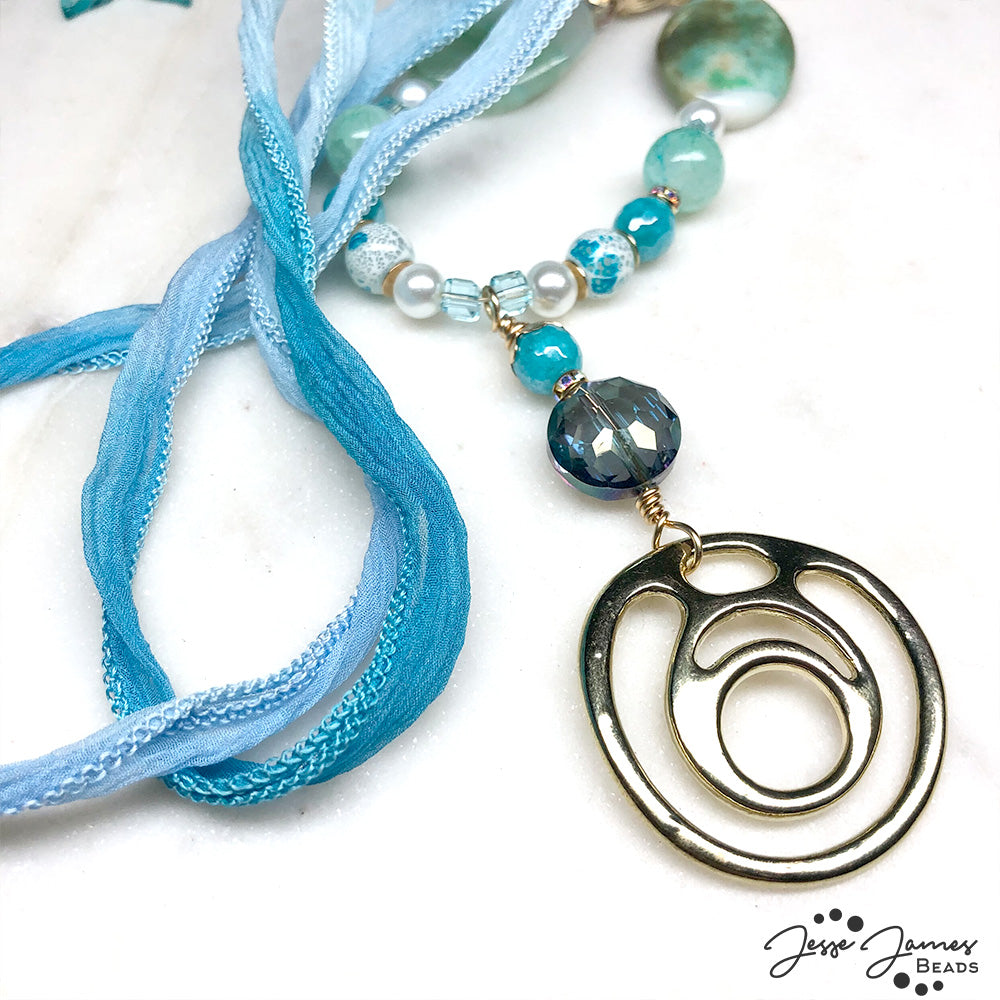 Ocean Bead Soup Necklace & Earrings with Brittany Chavers