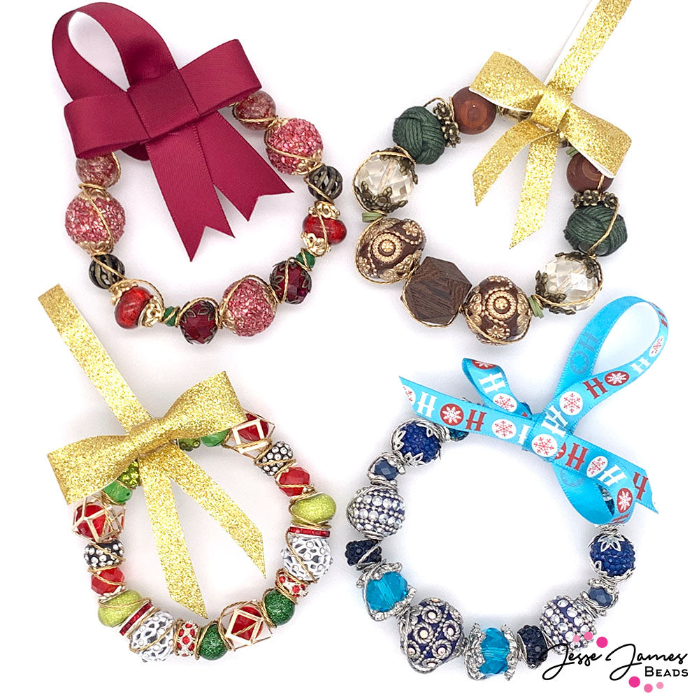 Holiday Craft Series: Beaded Wonderland Wreaths