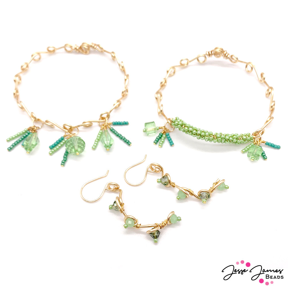 How-To Jewelry Video: Wire-Wrapped Bangles & Earring Set