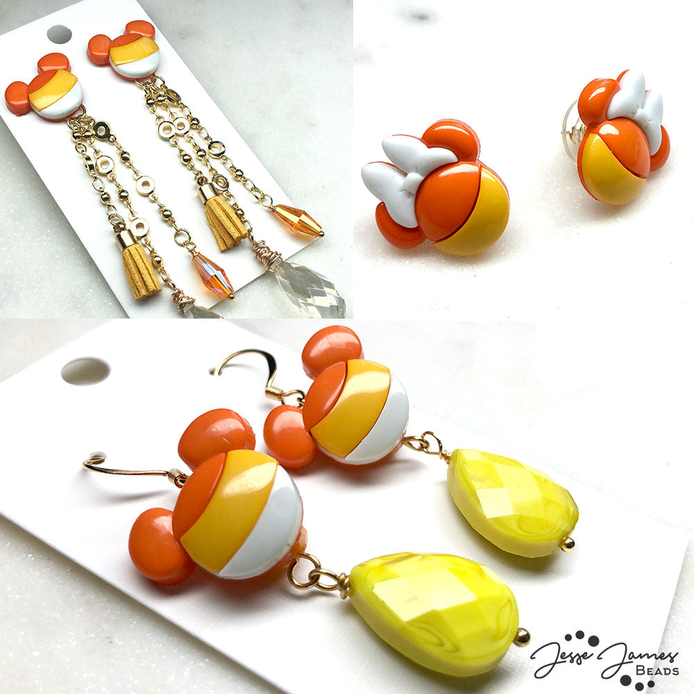 Candy Corn Mickey & Minnie Earrings with Brittany Chavers