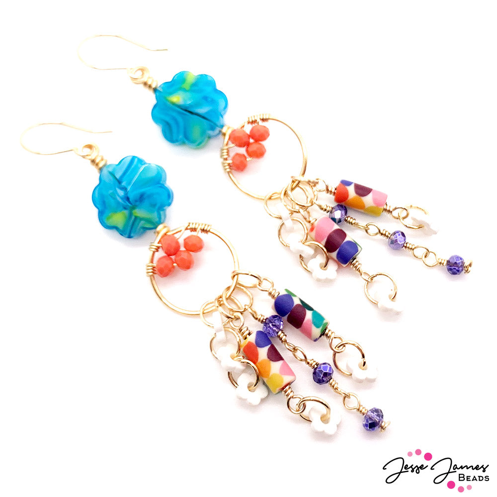 How-To Jewelry Tutorial: True Colors Confetti Earrings