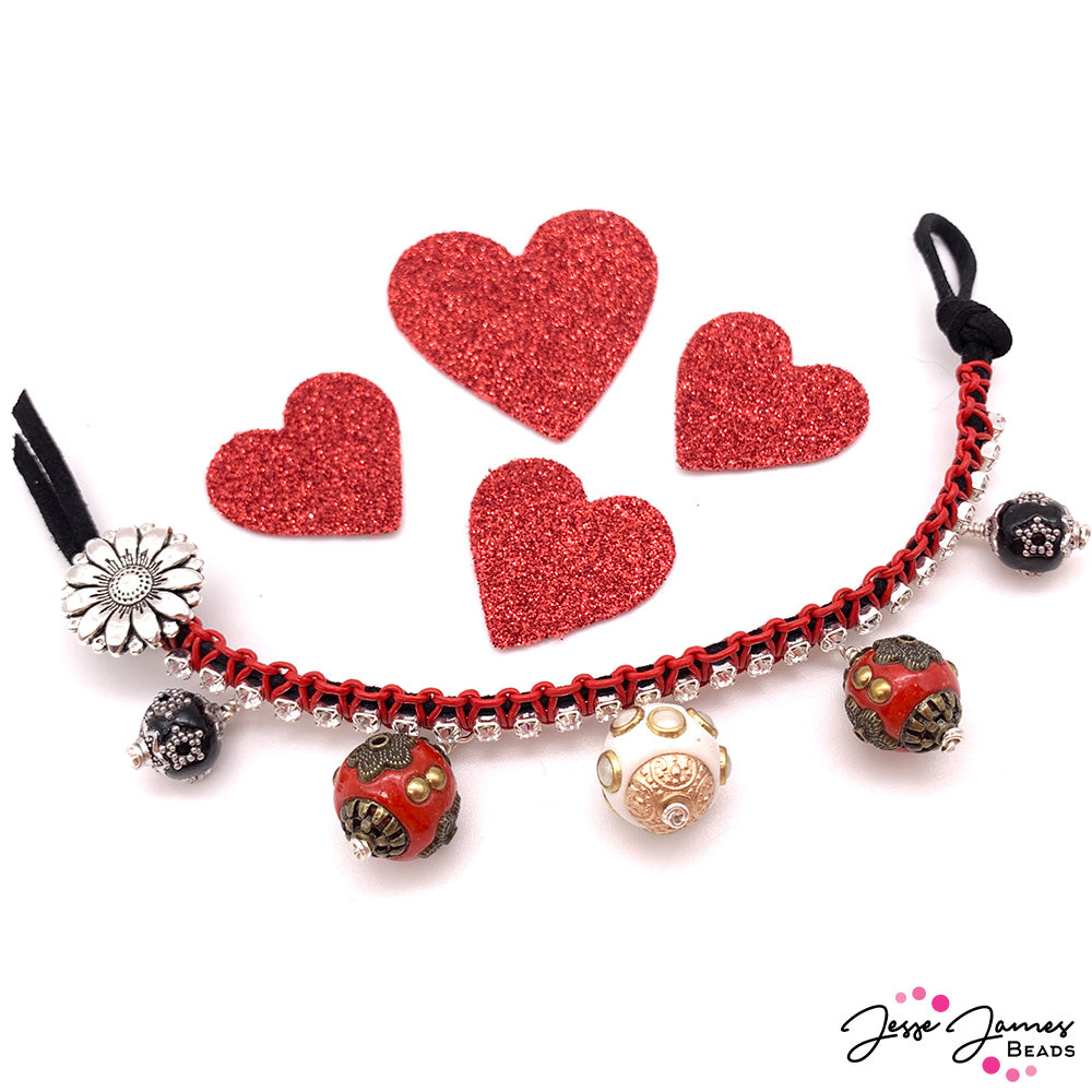 How-To Jewelry Tutorial: Cup Chain & Leather Galentine's Day Bracelet