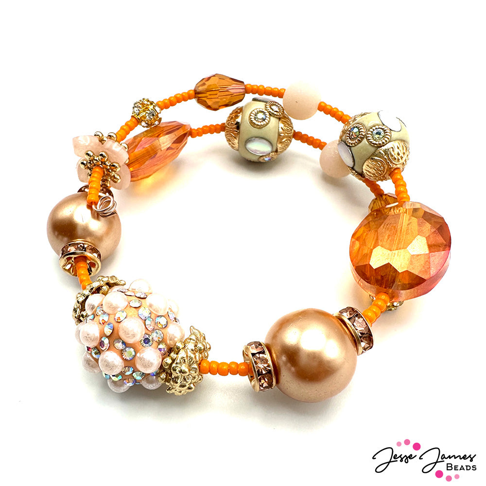 Create a Apricot Delight Bracelet with Deb Floros