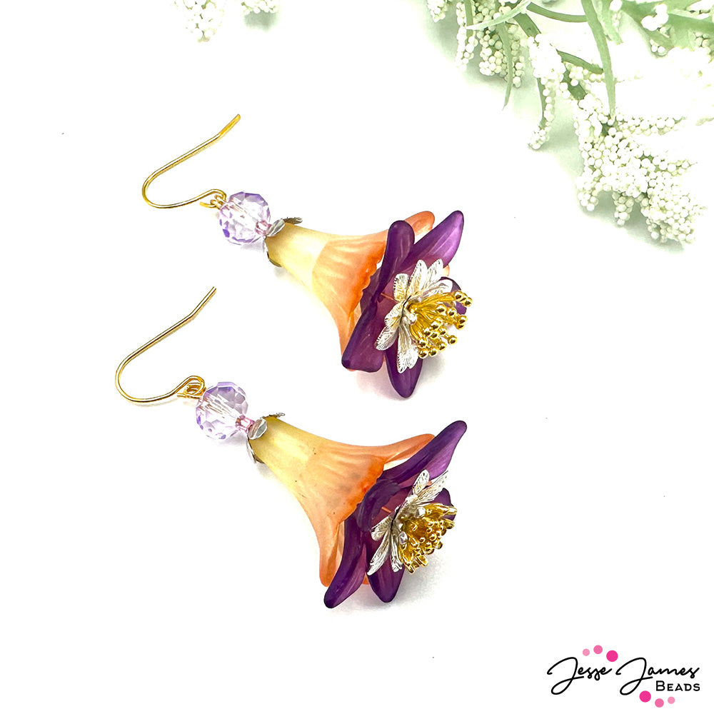 April Magical Mystery Bead Box: Wildflower Earrings!