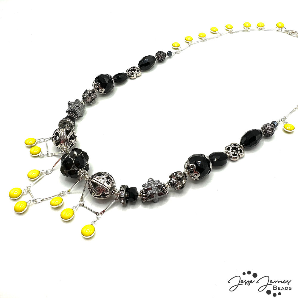 Black & Yellow Fall Necklace with Deb Floros