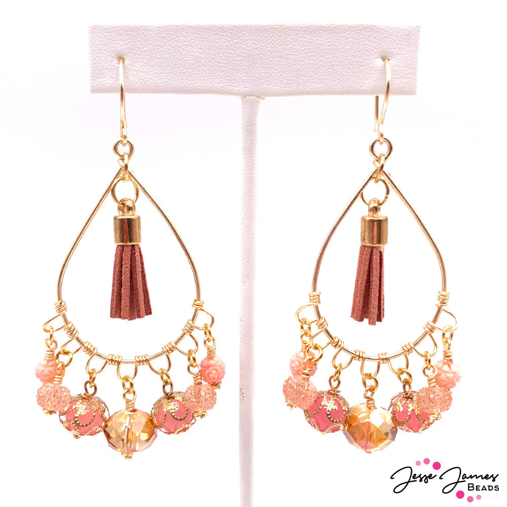 How-To Jewelry Tutorial: Desert Rose Earring Tutorial