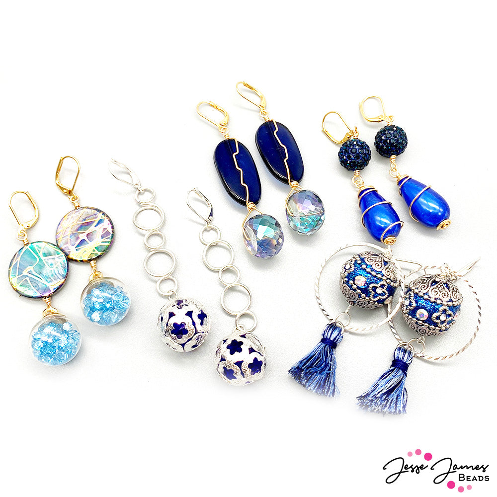 How-To Jewelry Video: 5 Earrings, 1 Mix! Galaxy Blue Tutorial