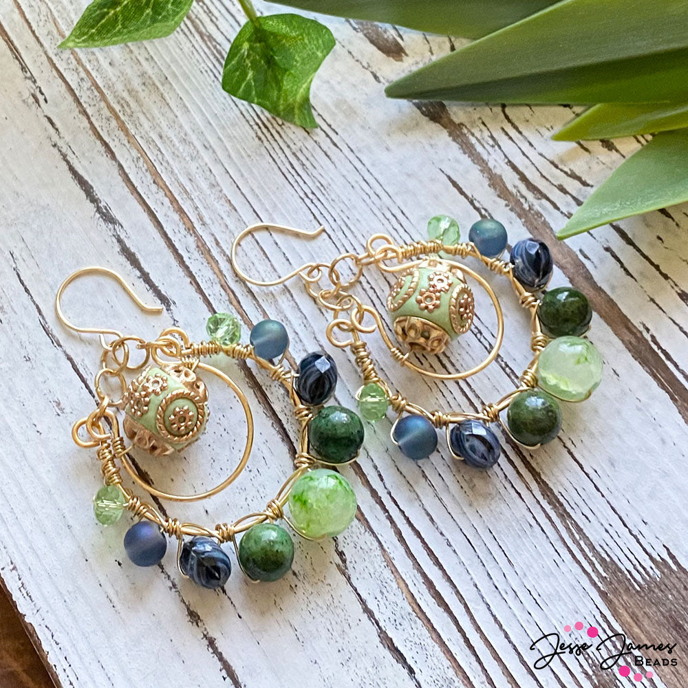 How-To Jewelry Tutorial: Grass Valley Wire-Wrapped Earrings