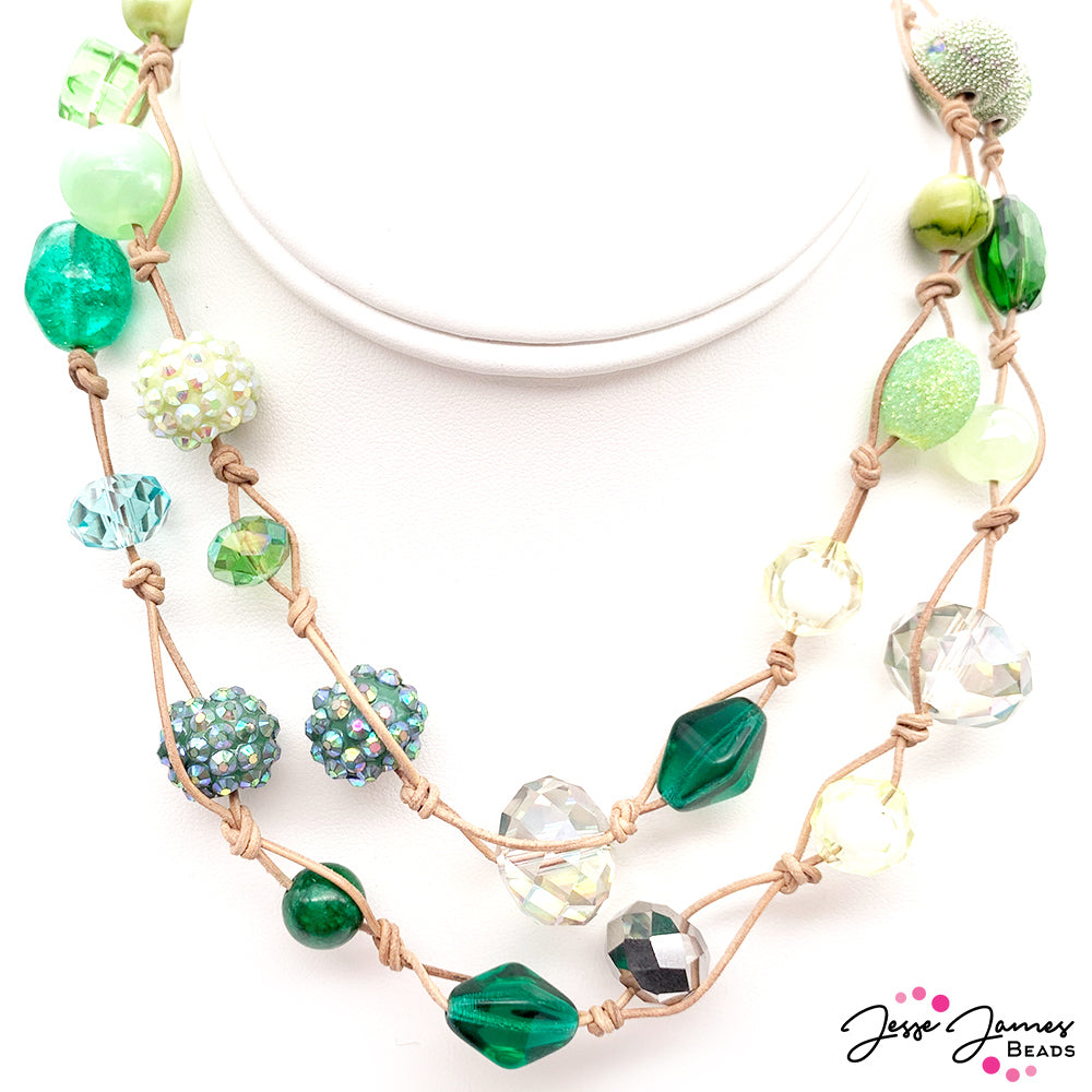 How-To Jewelry Tutorial: Irish Green Multilayer Necklace