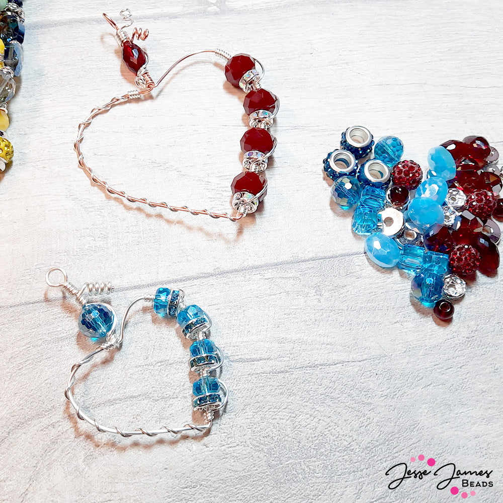 Home & Away Game Wire-Wrapped Heart Pendants with Jem Hawkes