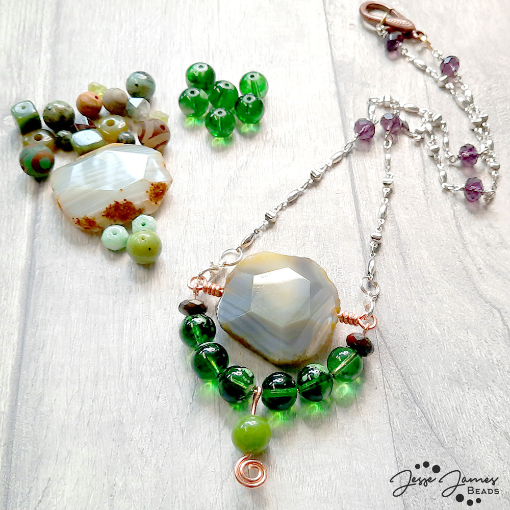 Wire-Wrapped Fidget Stone Necklace with Jem Hawkes