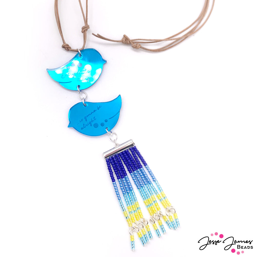 How-To Jewelry Tutorial: Little Birds Tassel Pendant Necklace