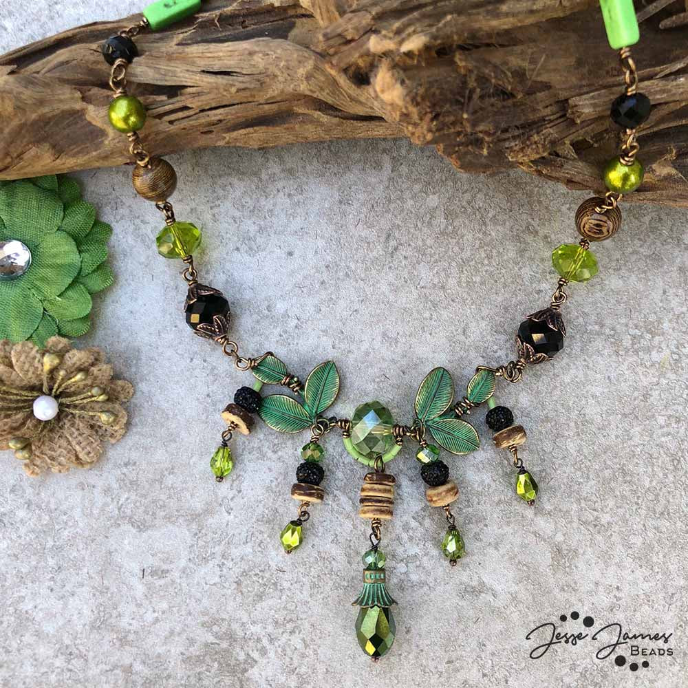 Garden Island Necklace Tutorial with Misty Moon Designs