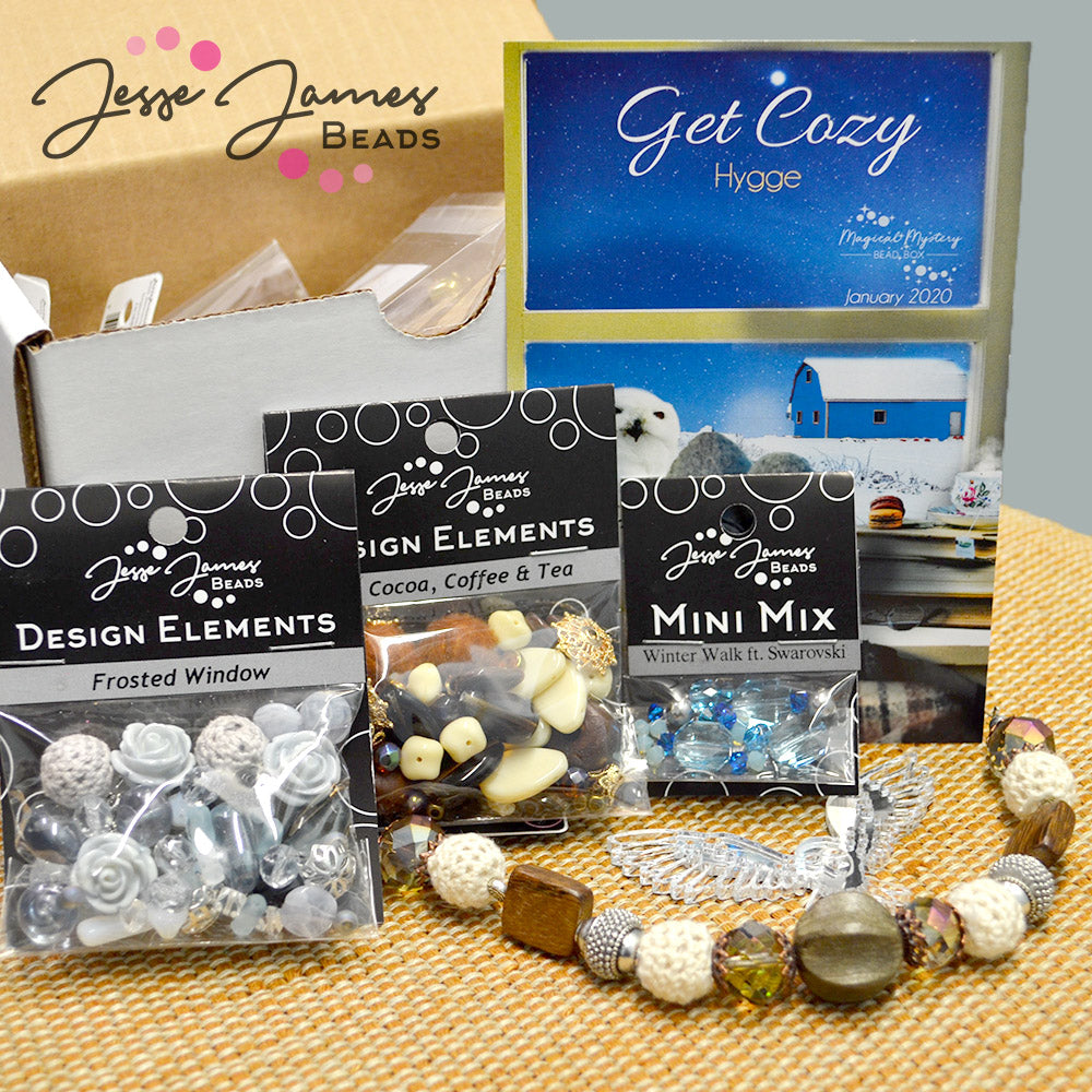Magical Mystery Bead Box January 2020 Unboxing: Get Cozy (Hygge)