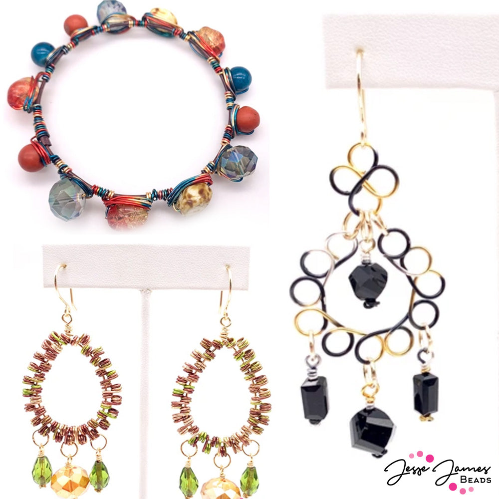 1-2-3 Color! Multicolored Wire Three Ways