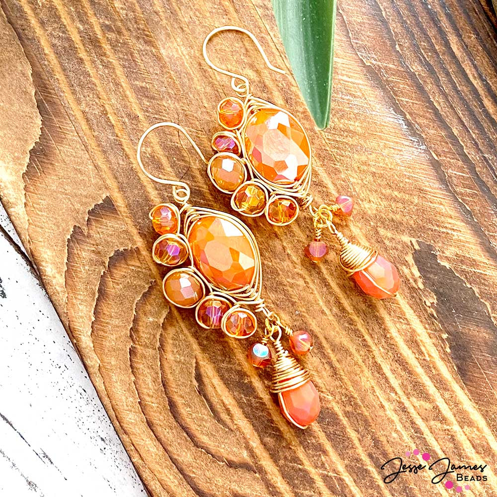 How-To Jewelry Tutorial: Pumpkin Patch Earrings