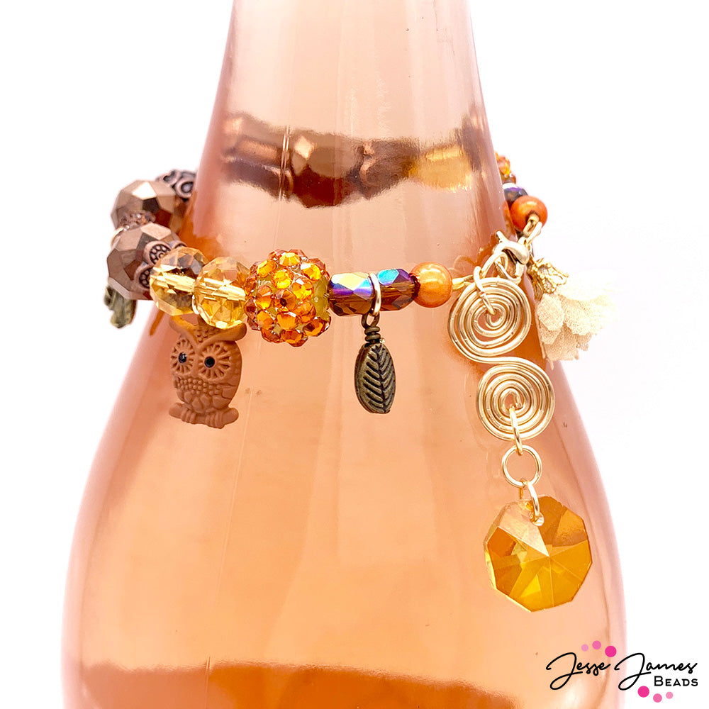 DIY Jewelry Video: 2-in-1 Hostess Gift Bracelet and Wine Bottle Topper