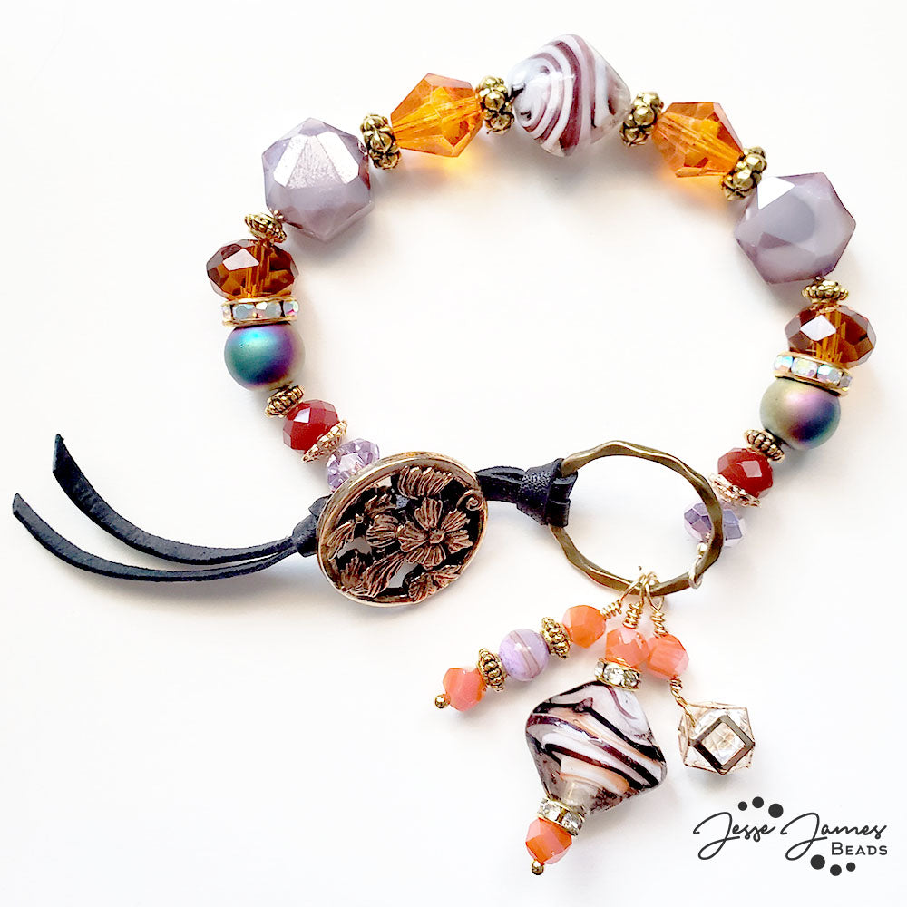 Beads of Courage Carry-A-Bead Bracelet with In Rose's Garden