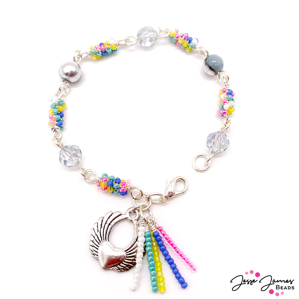 How-To Jewelry Tutorial: Wire-Wrapped Seed Bead Bracelet