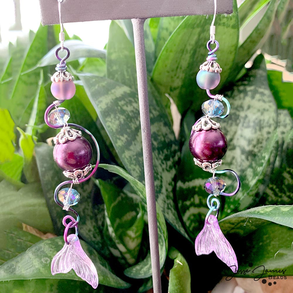 Siren Song Wire-Wrapped Earrings with Meredith Roddy