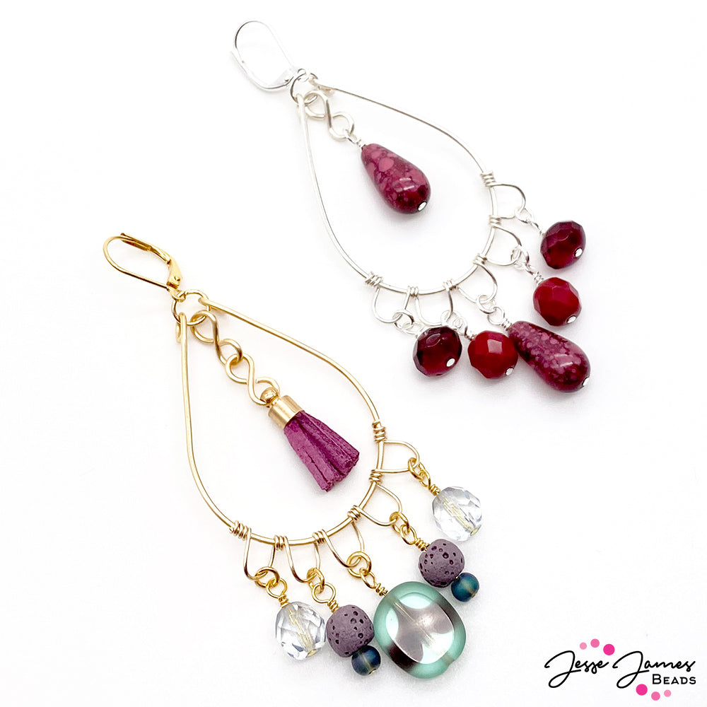 How-To Jewelry Tutorial: Wire-Wrapped Teardrop Earrings 2 Ways