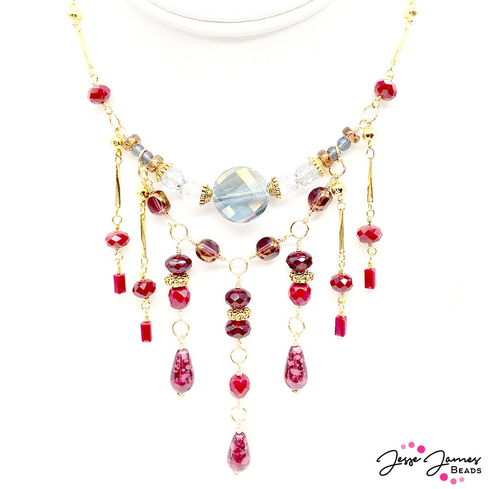 How-To Jewelry Tutorial: Sonoma Merlot Layered Necklace