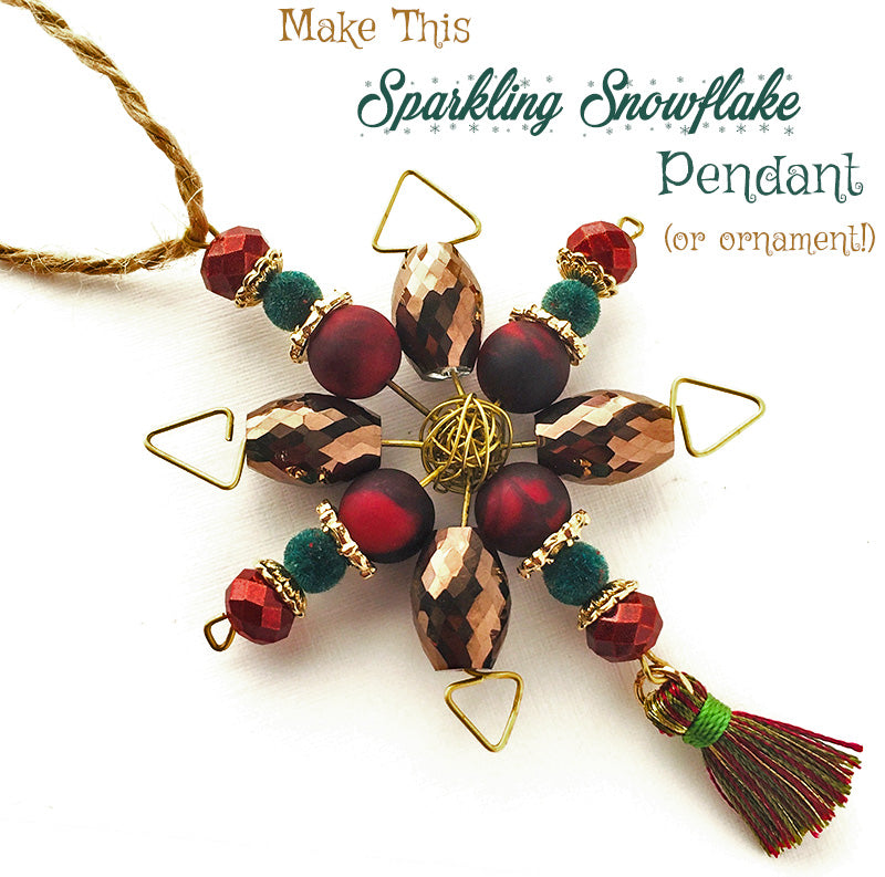 How-To Video: Beaded Snowflake Ornaments